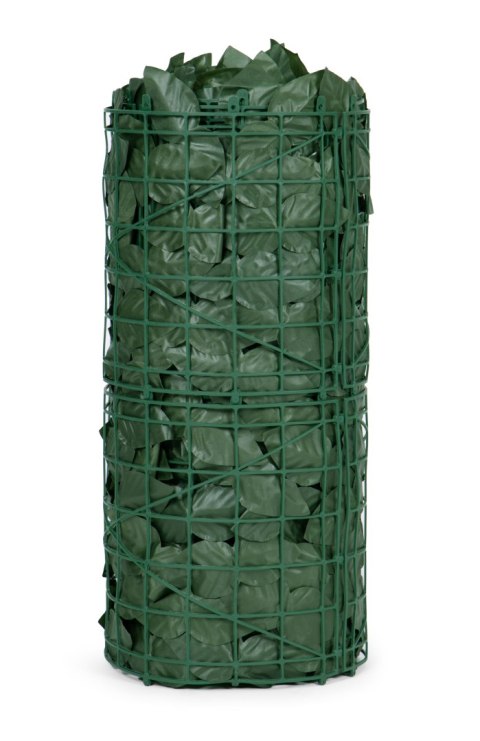 Sztuczny bluszcz żywopłot 500x50 cm zielona osłona na balkon maskująca Sztuczny bluszcz żywopłot 500x50 cm zielona osłona na balkon maskująca