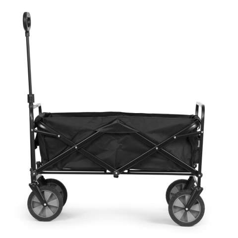 Wózek transportowy składany duży wózek ogrodowy plażowy czarny 47x105 cm MultiGarden Wózek transportowy składany duży wózek ogrodowy plażowy czarny 47x105 cm MultiGarden