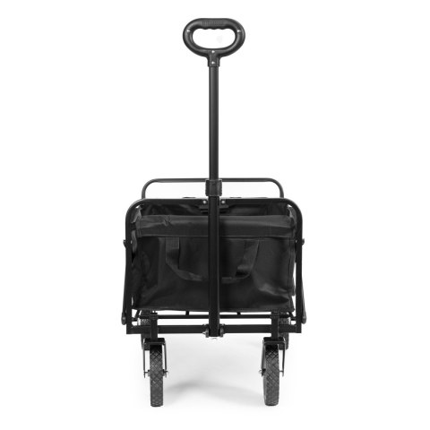 Wózek transportowy składany duży wózek ogrodowy plażowy czarny 47x105 cm MultiGarden Wózek transportowy składany duży wózek ogrodowy plażowy czarny 47x105 cm MultiGarden
