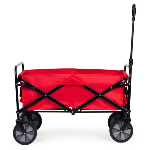 Wózek transportowy składany duży wózek ogrodowy plażowy czerwony 47x105 cm MultiGarden Wózek transportowy składany duży wózek ogrodowy plażowy czerwony 47x105 cm MultiGarden