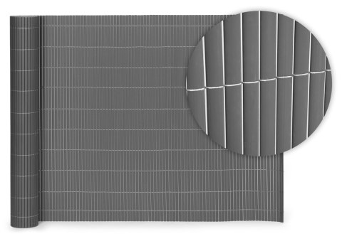 Dwustronna mata bambusowa 100x500 cm na balkon taras ogrodzenie antracyt MultiGarden Dwustronna mata bambusowa 100x500 cm na balkon taras ogrodzenie antracyt MultiGarden