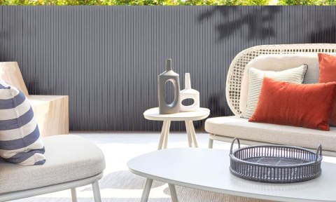 Dwustronna mata bambusowa 100x500 cm na balkon taras ogrodzenie antracyt MultiGarden Dwustronna mata bambusowa 100x500 cm na balkon taras ogrodzenie antracyt MultiGarden