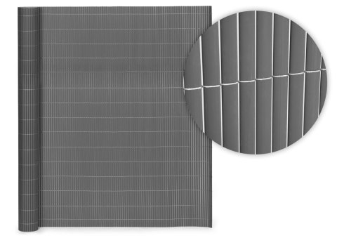 Dwustronna mata bambusowa 150x300 cm na balkon taras ogrodzenie antracyt MultiGarden Dwustronna mata bambusowa 150x300 cm na balkon taras ogrodzenie antracyt MultiGarden