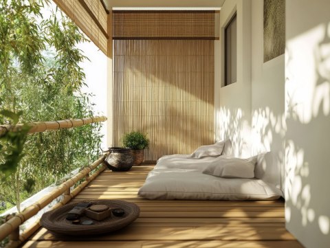 Dwustronna mata bambusowa 150x300 cm na balkon taras ogrodzenie naturalna MultiGarden Dwustronna mata bambusowa 150x300 cm na balkon taras ogrodzenie naturalna MultiGarden