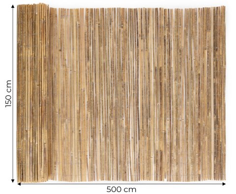 Dwustronna mata bambusowa 150x500 cm na balkon taras ogrodzenie naturalna MultiGarden Dwustronna mata bambusowa 150x500 cm na balkon taras ogrodzenie naturalna MultiGarden