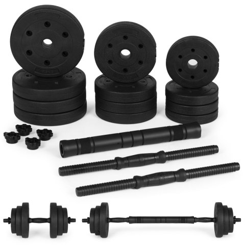 Hantle regulowane 2x10 kg sztanga zestaw 20 kg gryf Hantle regulowane 2x10 kg sztanga zestaw 20 kg gryf