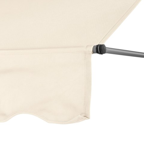 Markiza przeciwsłoneczna balkonowa 200x120 cm regulacja wysokości wodoodporna korbka ręczna beżowa MultiGarden Markiza przeciwsłoneczna balkonowa 200x120 cm regulacja wysokości wodoodporna korbka ręczna beżowa MultiGarden