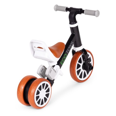 Rowerek biegowy jeździk z pedałami 2w1 czarny ECOTOYS Rowerek biegowy jeździk z pedałami 2w1 czarny ECOTOYS