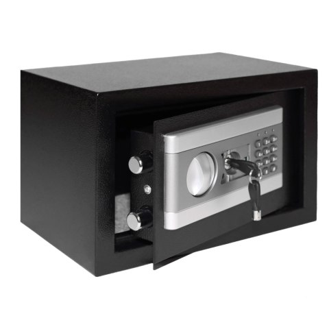 Sejf domowy z zamkiem elektronicznym skrytka na kluczyk lub kod 31x20x20 cm Sejf domowy z zamkiem elektronicznym skrytka na kluczyk lub kod 31x20x20 cm