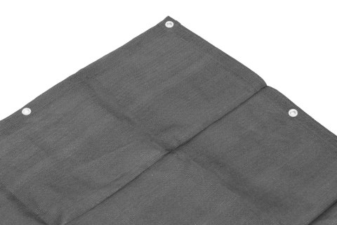 Osłona balkonowa z okuciami 150x500 cm siatka cieniująca + elementy instalacyjne szara MultiGarden Osłona balkonowa z okuciami 150x500 cm siatka cieniująca + elementy instalacyjne szara MultiGarden