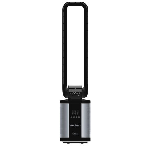 Bezłopatkowy wentylator z nawilżaczem WEBBER WB1820 czarny Bezłopatkowy wentylator z nawilżaczem WEBBER WB1820 czarny
