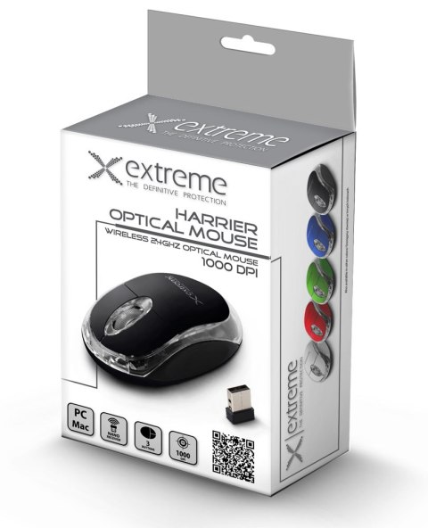XM105K Extreme mysz bezprz. 2.4ghz 3d opt. usb harrier czarna XM105K Extreme mysz bezprz. 2.4ghz 3d opt. usb harrier czarna