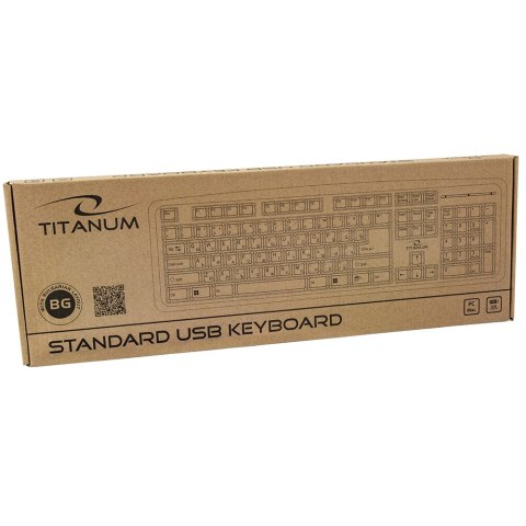 TK101BG Titanum klawiatura przewod. standardowa usb bg TK101BG Titanum klawiatura przewod. standardowa usb bg
