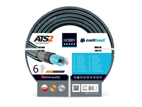 Wąż ogrodowy Cellfast Hobby ATS2 1/2" 25m Wąż ogrodowy Cellfast Hobby ATS2 1/2" 25m