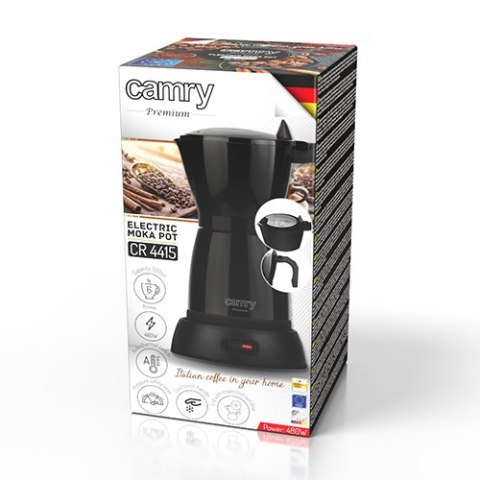 CR 4415 black Kawiarka elektryczna moka CR 4415 black Kawiarka elektryczna moka
