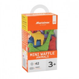 Klocki mini waffle - zwierzęta 42 elementy