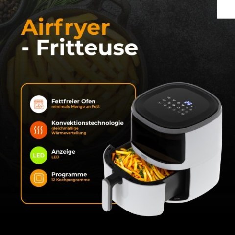 CR 6313 Frytkownica beztłuszczowa - 12 programów 5,0 l - airfryer CR 6313 Frytkownica beztłuszczowa - 12 programów 5,0 l - airfryer