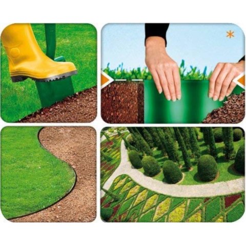 Obrzeże ogrodowe faliste 10cm x 9m Cellfast zielone Obrzeże ogrodowe faliste 10cm x 9m Cellfast zielone