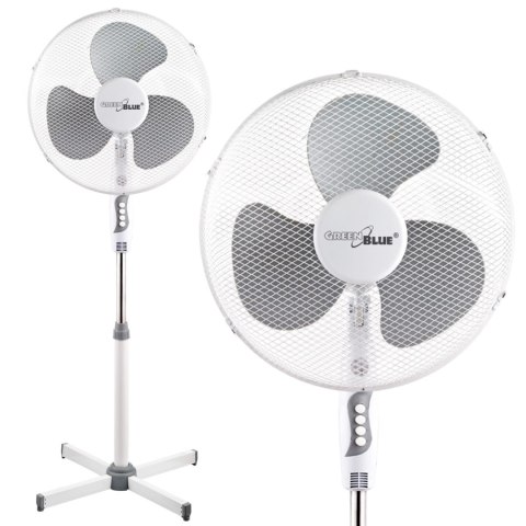 Wentylator podłogowy GreenBlue,40W, z 3 poziomami siły nawiewu, 1.20 m wysokości, 1,5m przewód, GB560 Wentylator podłogowy GreenBlue,40W, z 3 poziomami siły nawiewu, 1.20 m wysokości, 1,5m przewód, GB560