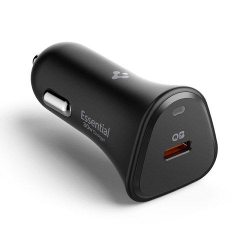 Spigen Essential EV301 - Ładowarka samochodowa USB-C PD 3.0 PPS 30W (Czarny) Spigen Essential EV301 - Ładowarka samochodowa USB-C PD 3.0 PPS 30W (Czarny)