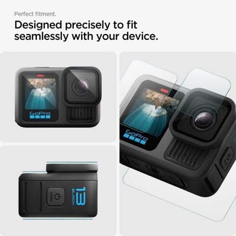 Spigen Glas.TR Slim 2-Set - Szkło hartowane do GoPro Hero 13 (2 zestawy) Spigen Glas.TR Slim 2-Set - Szkło hartowane do GoPro Hero 13 (2 zestawy)