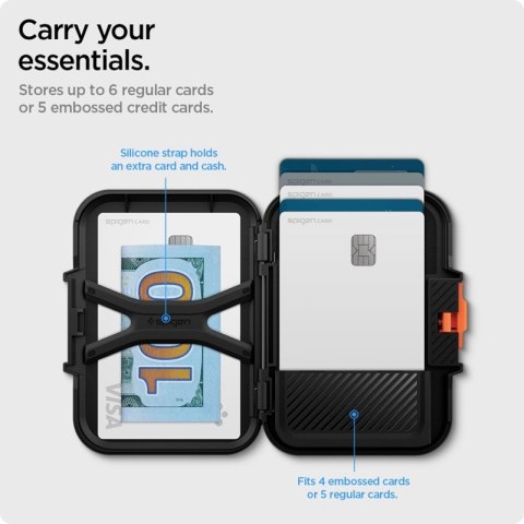 Spigen Lock Fit MagSafe - Portfel magnetyczny (Black) Spigen Lock Fit MagSafe - Portfel magnetyczny (Black)