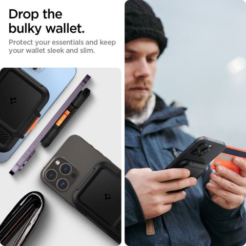 Spigen Lock Fit MagSafe - Portfel magnetyczny (Black) Spigen Lock Fit MagSafe - Portfel magnetyczny (Black)
