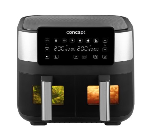 Frytkownica beztłuszczowa double Air Fryer CONCEPT FR8000 Frytkownica beztłuszczowa double Air Fryer CONCEPT FR8000