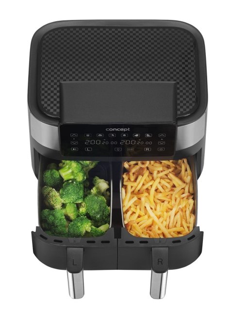 Frytkownica beztłuszczowa double Air Fryer CONCEPT FR8000 Frytkownica beztłuszczowa double Air Fryer CONCEPT FR8000