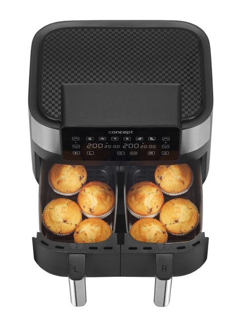 Frytkownica beztłuszczowa double Air Fryer CONCEPT FR8000 Frytkownica beztłuszczowa double Air Fryer CONCEPT FR8000