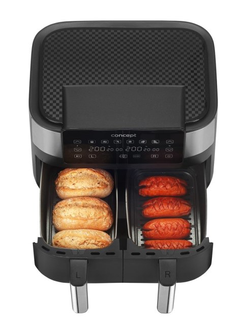 Frytkownica beztłuszczowa double Air Fryer CONCEPT FR8000 Frytkownica beztłuszczowa double Air Fryer CONCEPT FR8000