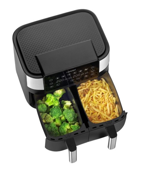 Frytkownica beztłuszczowa double Air Fryer CONCEPT FR8000 Frytkownica beztłuszczowa double Air Fryer CONCEPT FR8000