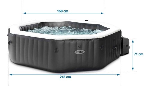 Nadmuchiwane jacuzzi ośmiokątne hydromasaż 6 os. 218x71 cm akcesoria premium INTEX 28462 Nadmuchiwane jacuzzi ośmiokątne hydromasaż 6 os. 218x71 cm akcesoria premium INTEX 28462