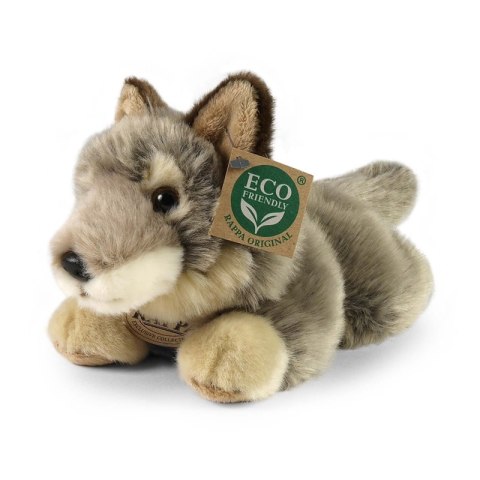 Rappa - Pluszowa realistyczna maskotka Wilk leżący 20 cm Eco-Friendly Rappa - Pluszowa realistyczna maskotka Wilk leżący 20 cm Eco-Friendly