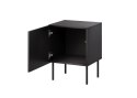 Szafka nocna 2szt SIENA 44,5x40x59 czarny mat