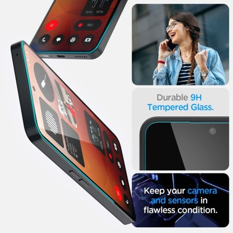 Spigen GLAS.TR EZ FIT - Szkło hartowane do Nothing Phone 3a / 3a Pro Spigen GLAS.TR EZ FIT - Szkło hartowane do Nothing Phone 3a / 3a Pro