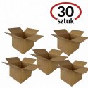 KARTON KLAPOWY, pudełko zrobione z tektury 3W 3 warstwowej, kolor szaro/brązowy, 200X200X200mm + BIGA 155 320G/M2 30 SZTUK