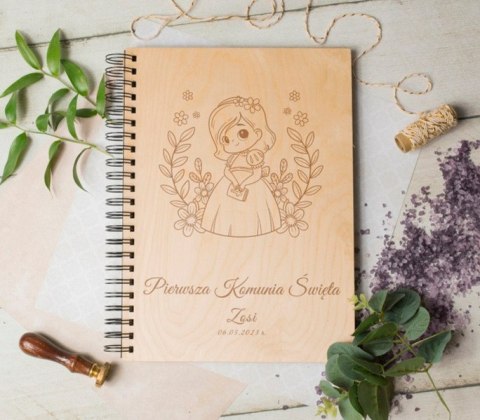 Album drewniany komunia grawer,30x22cm pion KO6 Album drewniany komunia grawer,30x22cm pion KO6