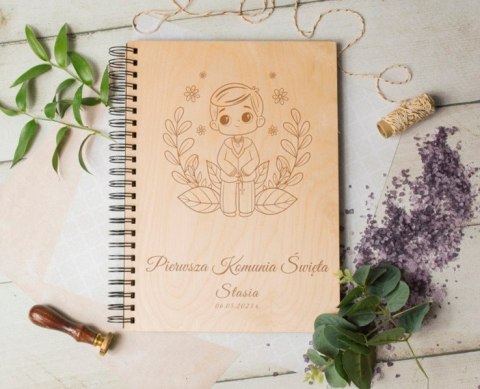 Album drewniany komunia grawer,30x22cm pion KO7 Album drewniany komunia grawer,30x22cm pion KO7