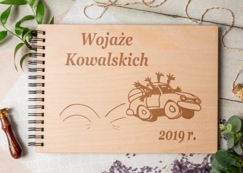 Album drewniany wakacyjny grawer,22x30cm poziom WK1 Album drewniany wakacyjny grawer,22x30cm poziom WK1