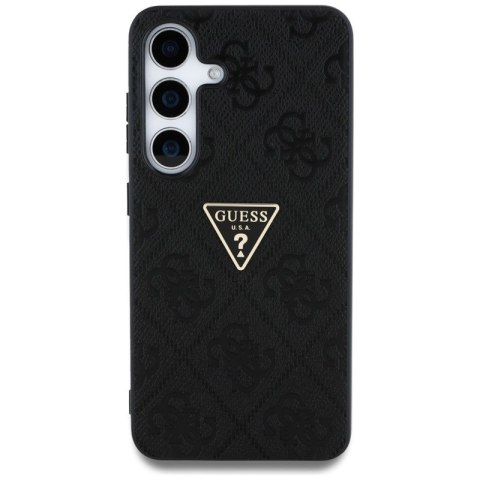 Guess Hot Stamp 4G Pattern Triangle Metal Logo - Etui do Samsung Galaxy S25 (czarny) Guess Hot Stamp 4G Pattern Triangle Metal Logo - Etui do Samsung Galaxy S25 (czarny)