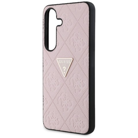 Guess Hot Stamp 4G Pattern Triangle Metal Logo - Etui do Samsung Galaxy S25 (różowy) Guess Hot Stamp 4G Pattern Triangle Metal Logo - Etui do Samsung Galaxy S25 (różowy)