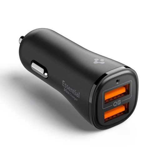 Spigen Essential EV302 - Ładowarka samochodowa 2x USB-A 30W (Czarny) Spigen Essential EV302 - Ładowarka samochodowa 2x USB-A 30W (Czarny)