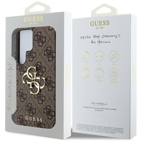 Guess Big 4G Logo Classic Logo - Etui do Samsung Galaxy S25 Ultra (brązowy) Guess Big 4G Logo Classic Logo - Etui do Samsung Galaxy S25 Ultra (brązowy)