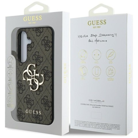 Guess Big 4G Logo Classic Logo - Etui do Samsung Galaxy S25 (brązowy) Guess Big 4G Logo Classic Logo - Etui do Samsung Galaxy S25 (brązowy)