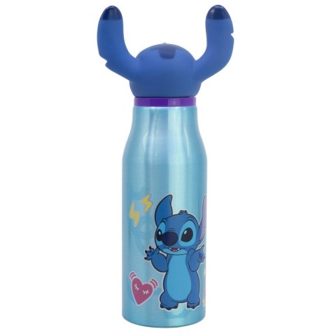 Disney Stitch - Butelka aluminiowa z zakrętką 3D 690 ml Disney Stitch - Butelka aluminiowa z zakrętką 3D 690 ml