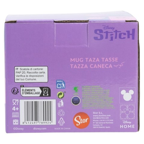 Disney Stitch - Kubek ceramiczny 3D w pudełku prezentowym z kolekcji Angel 375 ml Disney Stitch - Kubek ceramiczny 3D w pudełku prezentowym z kolekcji Angel 375 ml