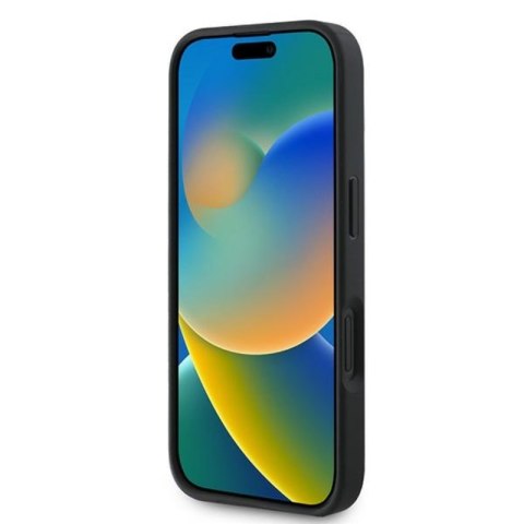 Guess 4G Bottom Stripe - Etui iPhone 16 Plus (szary) Guess 4G Bottom Stripe - Etui iPhone 16 Plus (szary)