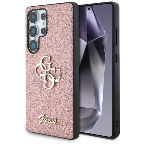 Guess Fixed Glitter Big 4G Metal Logo - Etui do Samsung Galaxy S25 Ultra (różowy) Guess Fixed Glitter Big 4G Metal Logo - Etui do Samsung Galaxy S25 Ultra (różowy)
