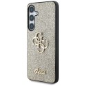 Guess Fixed Glitter Big 4G Metal Logo - Etui do Samsung Galaxy S25 (złoty)